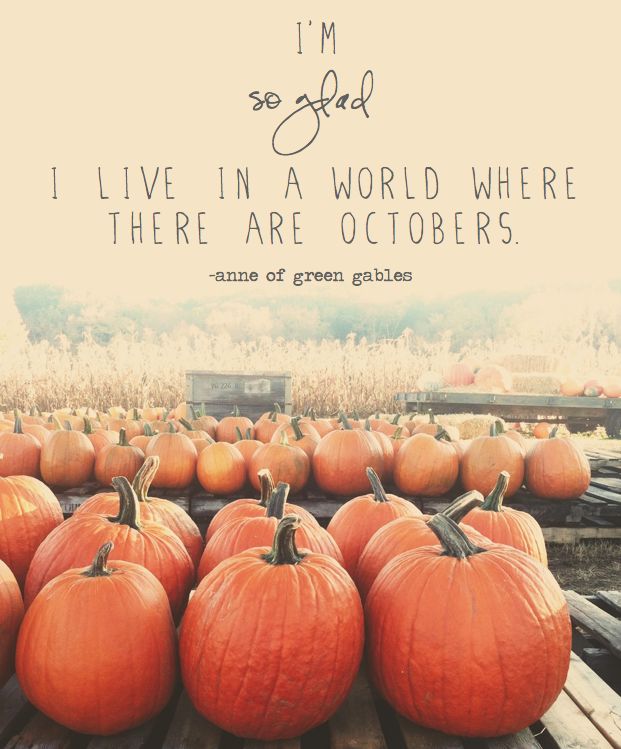 live in a world where there are octobers